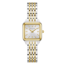Bulova Sutton Mini Ladies' Square Two Tone Bracelet Watch