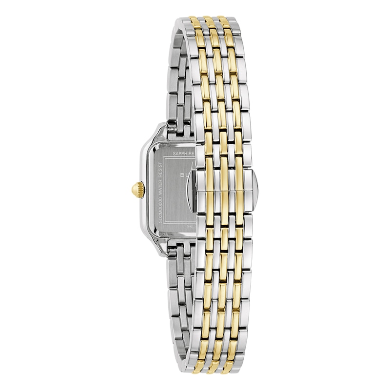 Main Image 2 of Bulova Sutton Mini Ladies' Square Two Tone Bracelet Watch