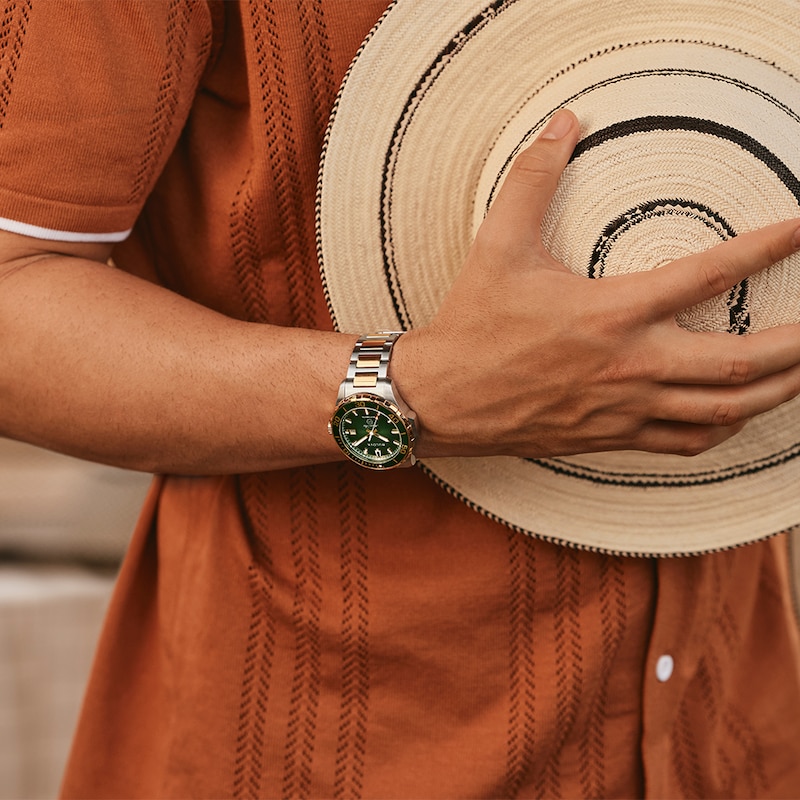 Main Image 2 of Bulova Marine Star 41mm Men's Two Tone Bracelet Watch