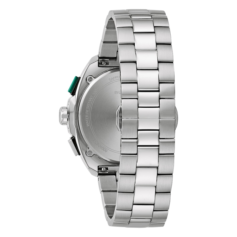 Main Image 3 of Bulova Racer Men's Chronograph Green Dial & Stainless Steel Watch