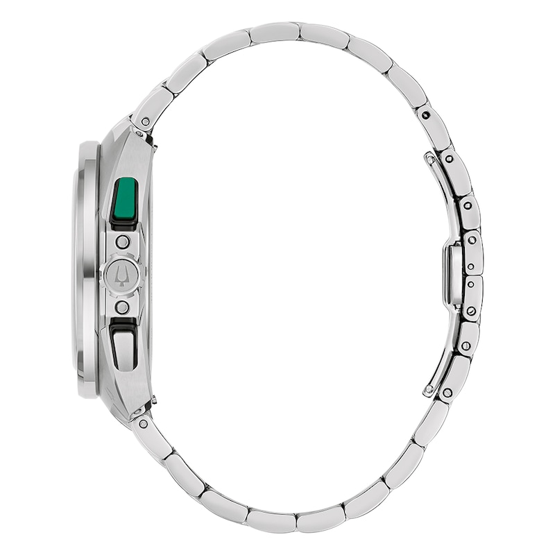 Main Image 4 of Bulova Racer Men's Chronograph Green Dial & Stainless Steel Watch