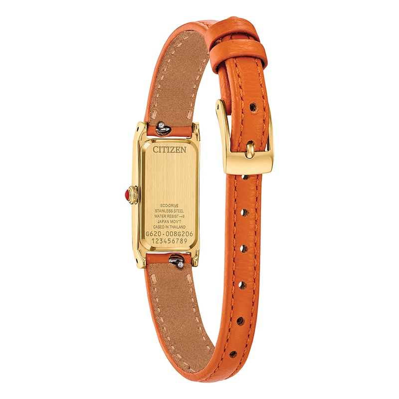 Main Image 2 of Citizen Eco-Drive 'Fio' Brown Leather Strap Watch