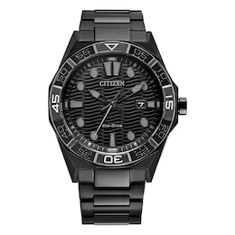 Citizen Modern Eco-Drive Black Ion-Plated Stainless Steel Bracelet Watch