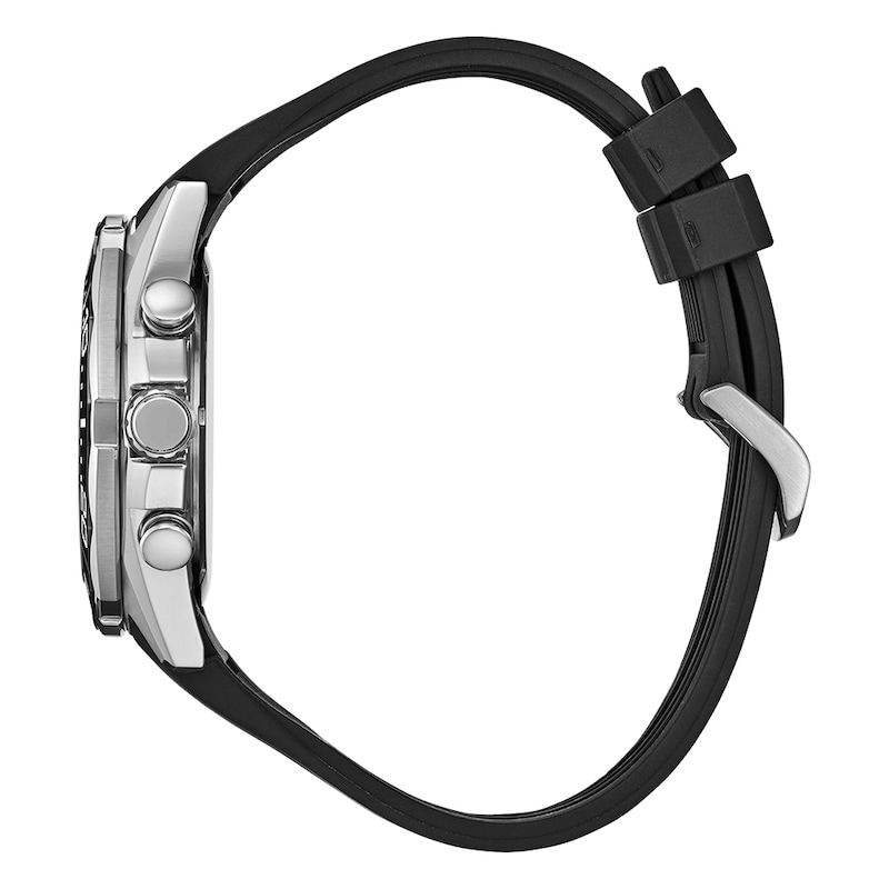 Main Image 3 of Citizen Modern Eco Drive Chronograph Men's Ceramic Bezel & Polyurethane Strap Watch