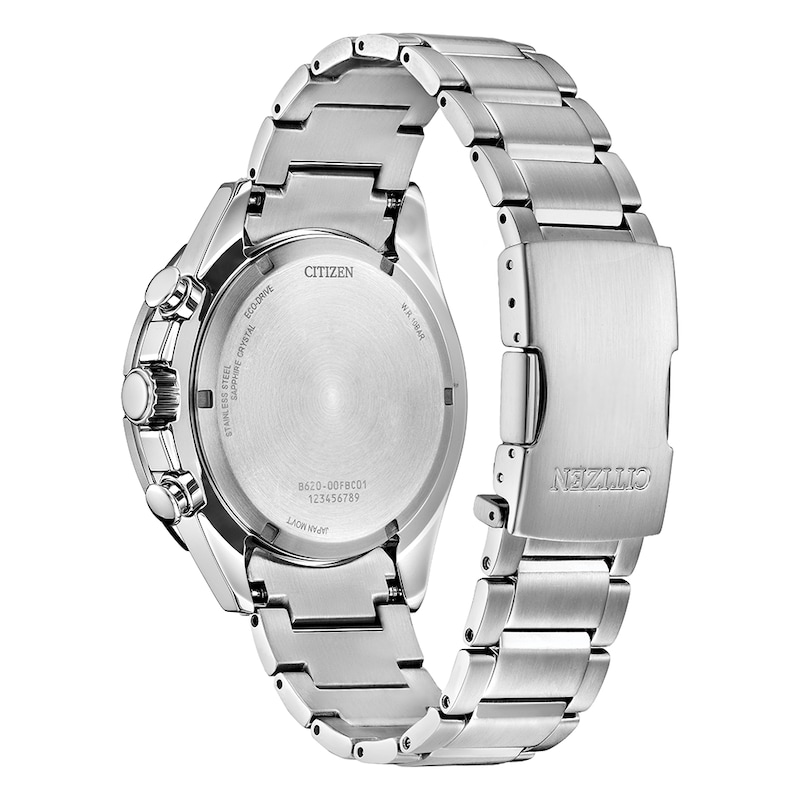 Main Image 2 of Citizen Modern Eco-Drive Chrono 43mm Men's Ceramic Bezel & Stainless Steel Watch