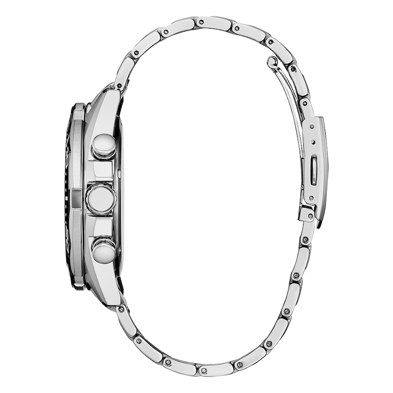 Main Image 3 of Citizen Modern Eco-Drive Chrono 43mm Men's Ceramic Bezel & Stainless Steel Watch