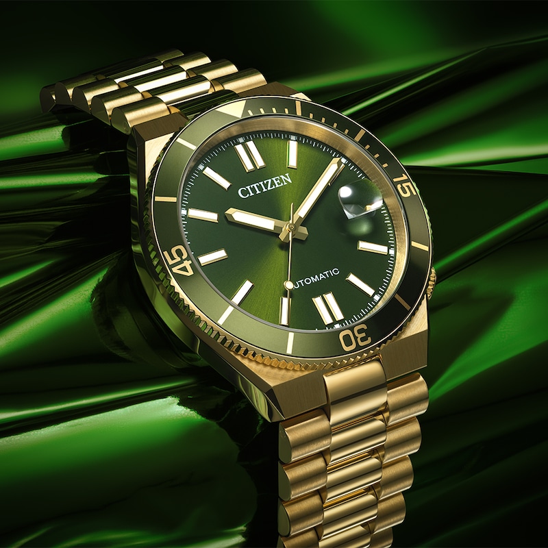 Main Image 7 of Citizen Tsuyosa Shore Automatic Men's Gold Tone Bracelet Watch