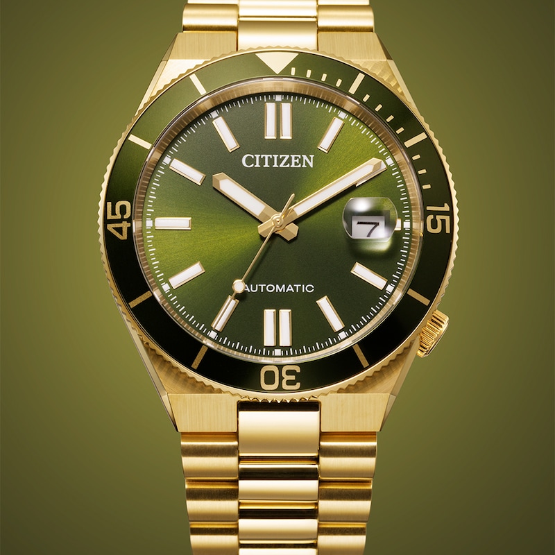 Main Image 8 of Citizen Tsuyosa Shore Automatic Men's Gold Tone Bracelet Watch