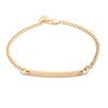 Thumbnail Image 1 of Lauren Ralph Lauren Gold Tone Cubic Zirconia Pavé Script Logo Bracelet