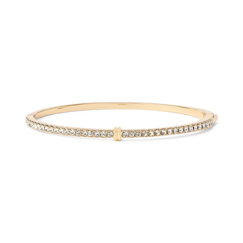 Main Image 1 of Lauren Ralph Lauren Gold Tone Cubic Zirconia Thin Bangle