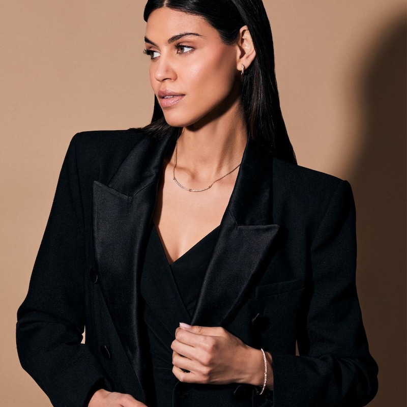 Main Image 3 of Lauren Ralph Lauren Gold Tone Cubic Zirconia Thin Bangle