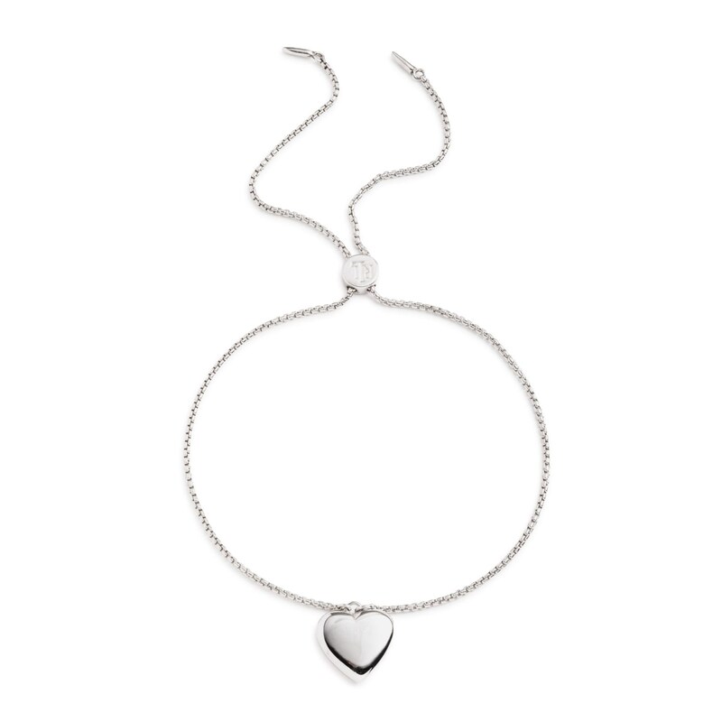 Main Image 1 of Lauren Ralph Lauren Sterling Silver Puffy Heart Slider Bracelet