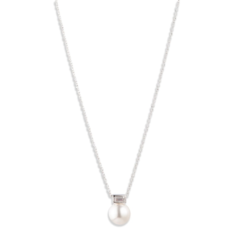 Main Image 1 of Lauren Ralph Lauren Sterling Silver Faux Pearl Necklace