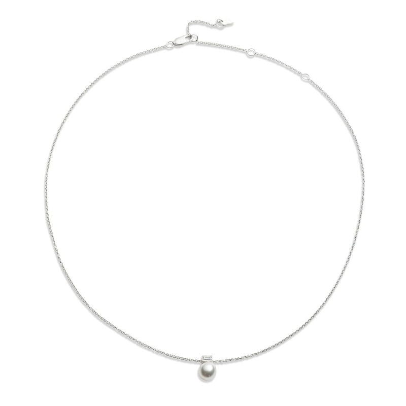 Main Image 2 of Lauren Ralph Lauren Sterling Silver Faux Pearl Necklace