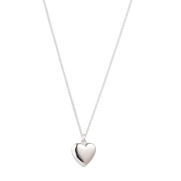 Lauren Ralph Lauren Sterling Silver Puffy Heart Pendant
