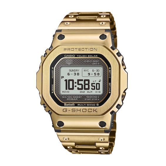 Men's G-Shock Gmw-Bz5000d-1Er Full Metal Gold Tone Bracelet Watch