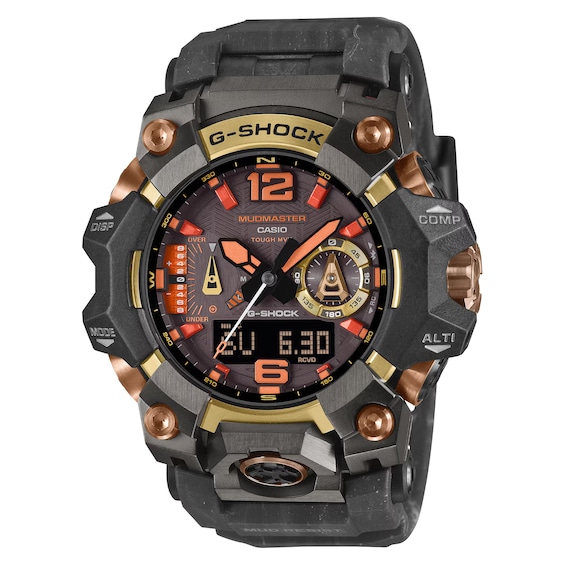 Men's G-Shock Gwg-B1000mg-1A9er Master Of G 'Magma' Resin Strap Mudmaster