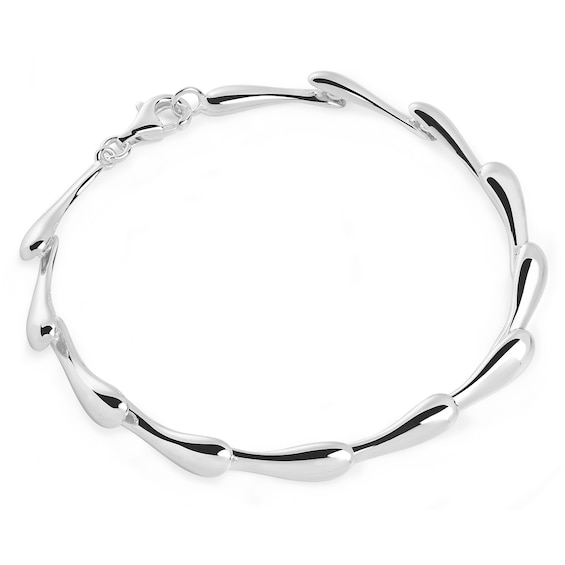 Lucy Quartermaine Sterling Silver 925 7 Continual Drop Brace