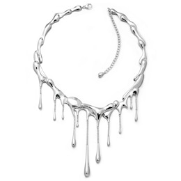 Lucy Quartermaine Silver 925 Large Drop Necklace