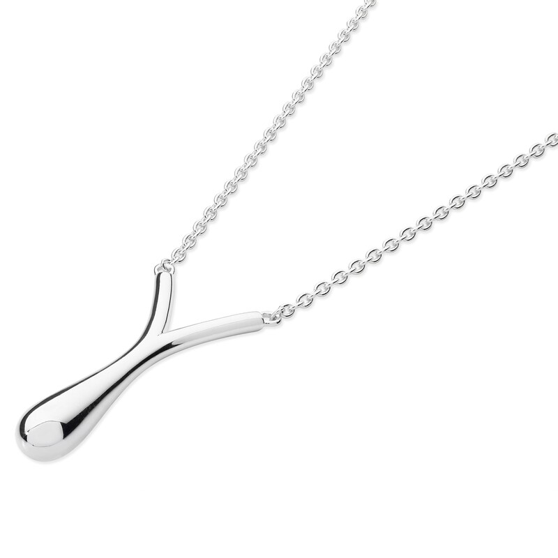 Lucy Quartermaine Silver 925 V Drop Pendant