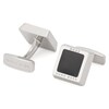 BOSS Franzisko Brass Square Black Cufflinks Ernest Jones