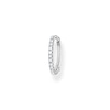 Thumbnail Image 1 of Thomas Sabo Rebel at Heart Sterling Silver 15mm Zirconia Single Hoop Earring