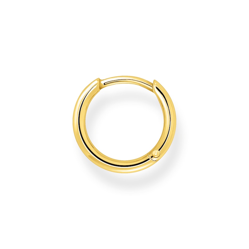 Main Image 2 of Thomas Sabo Rebel at Heart Yellow Gold Plated 15mm Single Hoop Earring