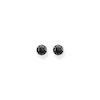 Thumbnail Image 1 of Thomas Sabo Rebel at Heart Sterling Silver Black Zirconia Stud Earrings