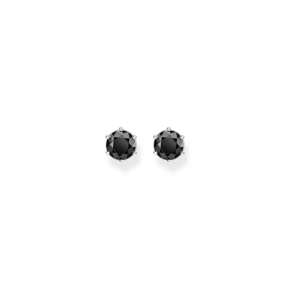 Thomas Sabo Rebel at Heart Sterling Silver Black Zirconia St