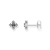 Thumbnail Image 1 of Thomas Sabo Rebel at Heart Sterling Silver & Black Zirconia Cross Stud Earrings
