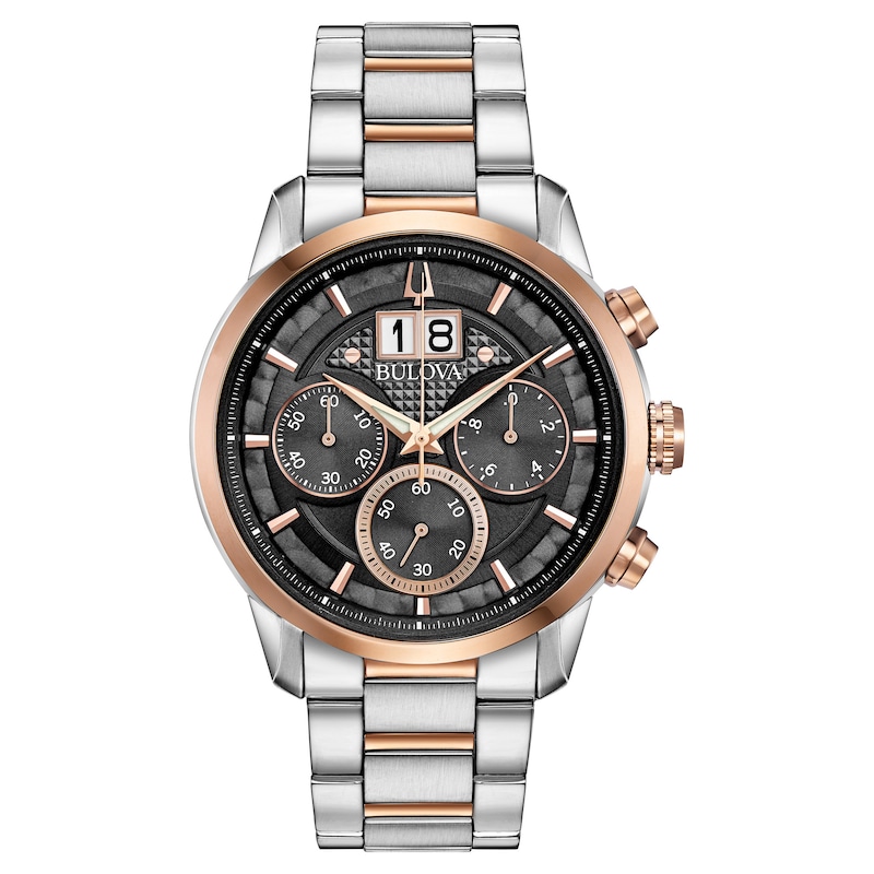 Bulova Sutton Men's Rose Two-Tone Bracelet Watch