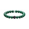 Thumbnail Image 1 of Thomas Sabo Rebel at Heart Green Synthetic Malachite & Sterling Silver Beaded Bracelet