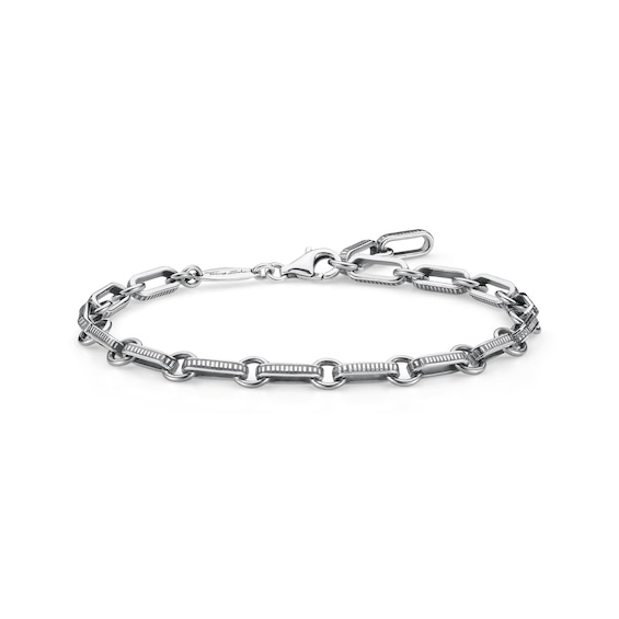 Thomas Sabo Rebel at Heart Blackened Sterling Silver Link Br
