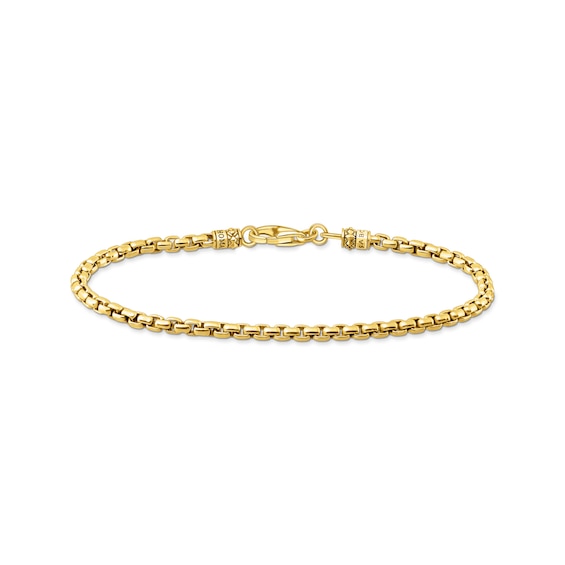 Men's Thomas Sabo Rebel At Heart 18Ct Yellow Gold Plated Venezia Bracelet