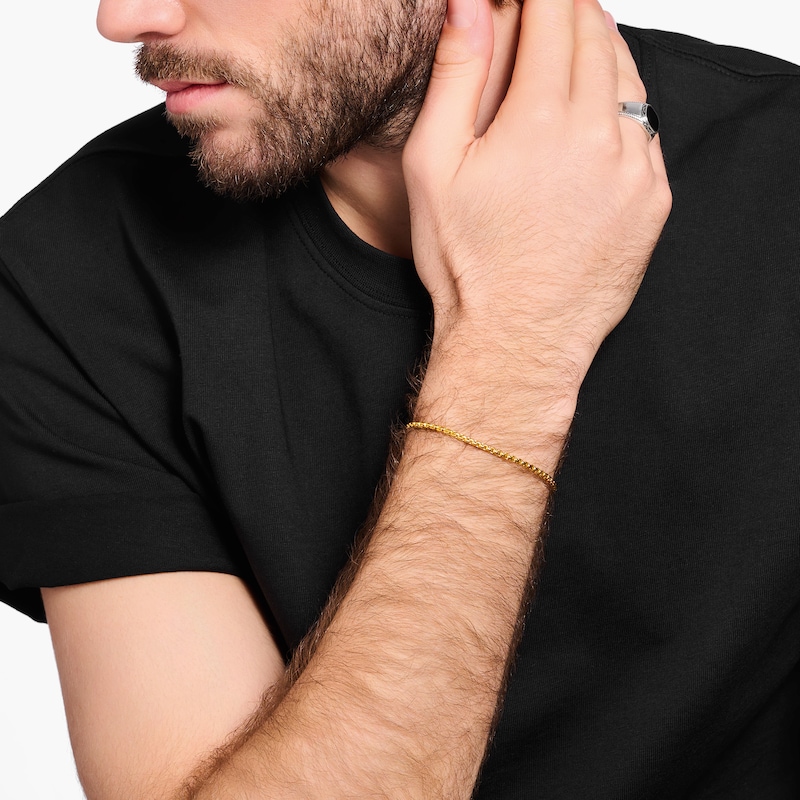 Main Image 2 of Thomas Sabo Rebel at Heart 18ct Yellow Gold Plated Venezia Bracelet