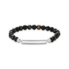 Thumbnail Image 1 of Thomas Sabo Rebel at Heart Sterling Silver Obsidian & Tigers Eye Beaded Bracelet