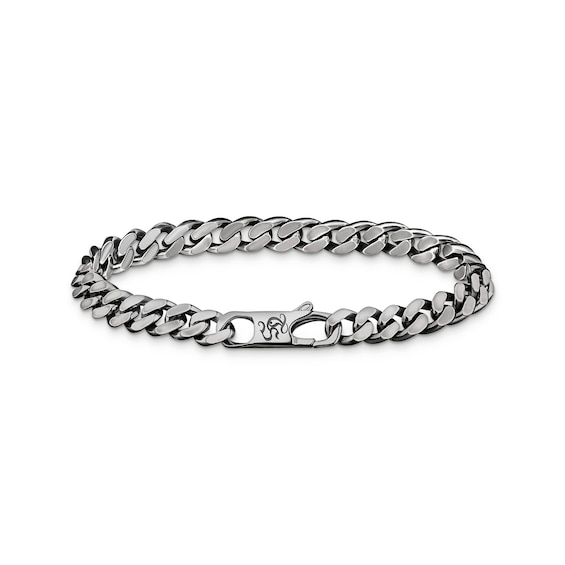 Thomas Sabo Rebel at Heart Blackened Sterling Silver Curb Ch