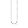 Thumbnail Image 1 of Thomas Sabo Rebel at Heart Blackened Sterling Silver 21" Venezia Chain (Medium)
