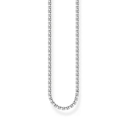 Thomas Sabo Rebel at Heart Blackened Sterling Silver 21" Venezia Chain (Medium)