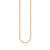 Thumbnail Image 1 of Thomas Sabo Rebel at Heart 18ct Yellow Gold Plated 21" Venezia Chain (Medium)