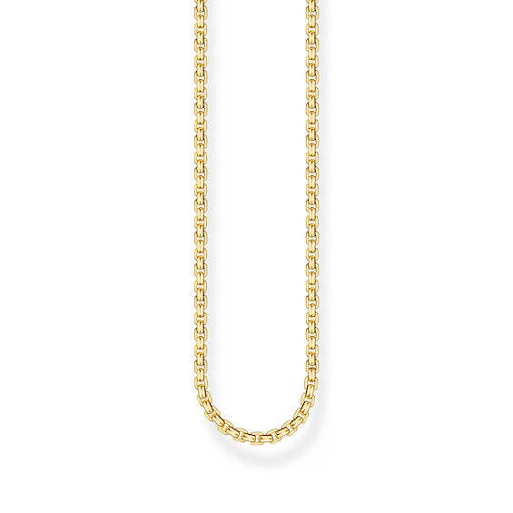 Thomas Sabo Rebel at Heart 18ct Yellow Gold Plated 21" Venezia Chain (Medium)
