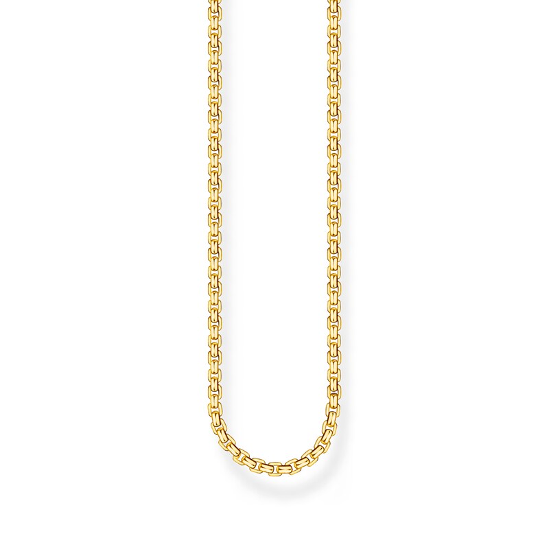 Main Image 1 of Thomas Sabo Rebel at Heart 18ct Yellow Gold Plated 21" Venezia Chain (Medium)