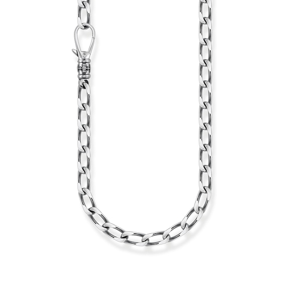 Men's Thomas Sabo Rebel At Heart Blackened Sterling Silver 22" Curb Chain