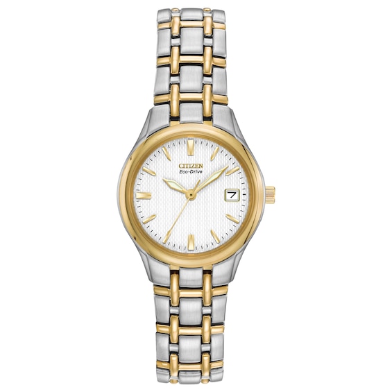 Women's Citizen Eco-Drive Silhouette Two Tone Bracelet Watch