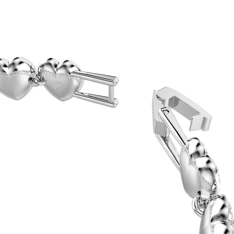 Main Image 3 of Swarovski x Ariana Grande Silver Tone Heart Shaped Bracelet