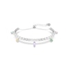 Thumbnail Image 1 of Swarovski x Ariana Grande Silver Tone & Mixed Colour Crystal Adjustable Tennis Bracelet
