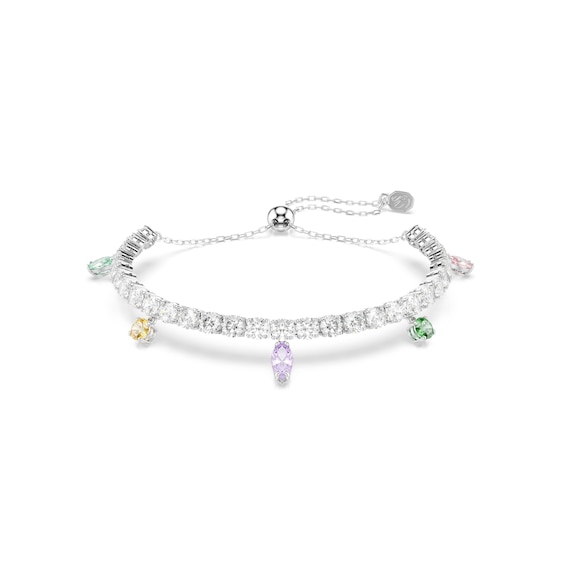 Swarovski Unisex Multicoloured Ariana Grande X Bracelet, Mixed Cuts, Rhodium Plated - Image 5