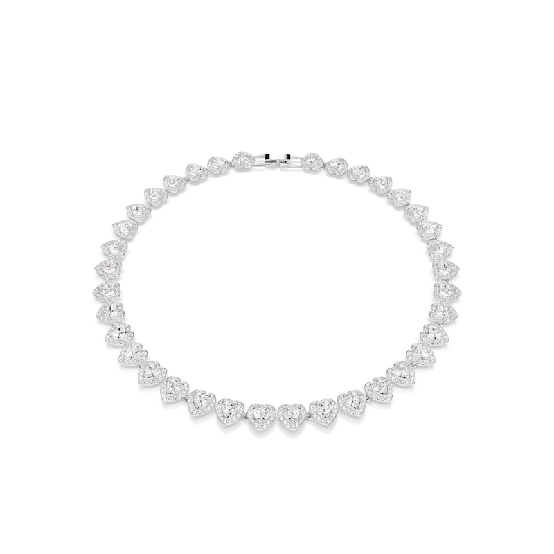 Main Image 1 of Swarovski x Ariana Grande Silver Tone Heart Shaped Necklace