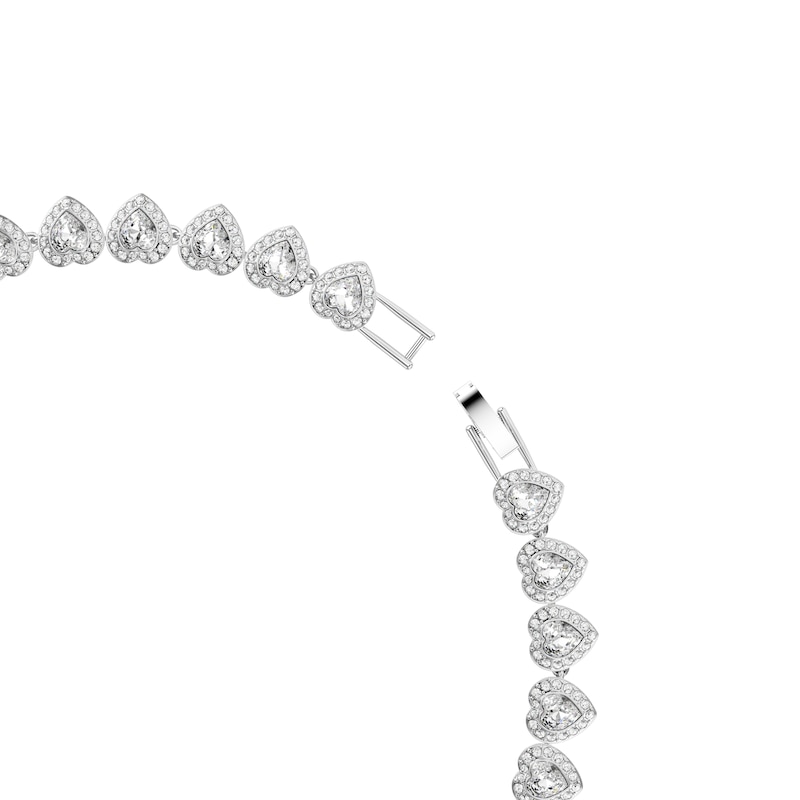 Main Image 3 of Swarovski x Ariana Grande Silver Tone Heart Shaped Necklace