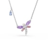 Thumbnail Image 1 of Swarovski x Ariana Grande Silver Tone & Mixed Colour Crystal Dragonfly Pendant